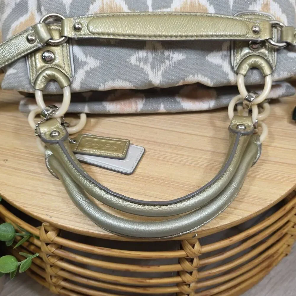 Coach Kristin Op Art Ikat Print Hobo/Satchel | Matching Wallet